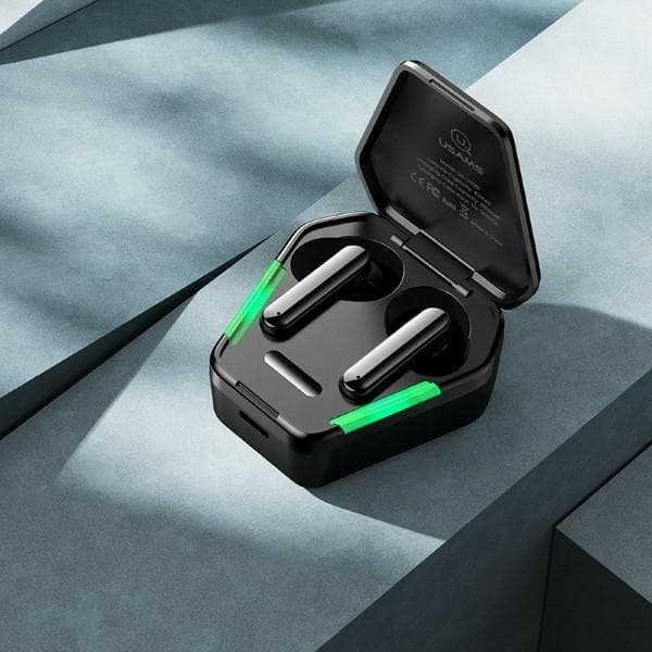 USAMS JY Series Bluetooth 5.0 TWS Gaming Hovedtelefoner - Sort