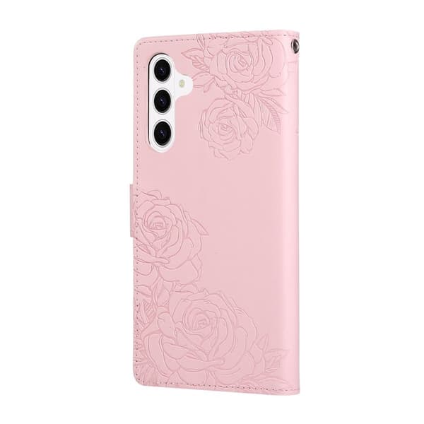 Plånboksfodral för Samsung Galaxy S26 Plus Konstläder 3 kortfack - Roséguld