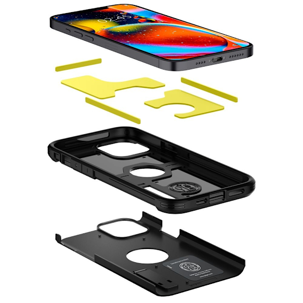 SPIGEN Tough Armor iPhone 12 & 12 Pro - Svart Svart
