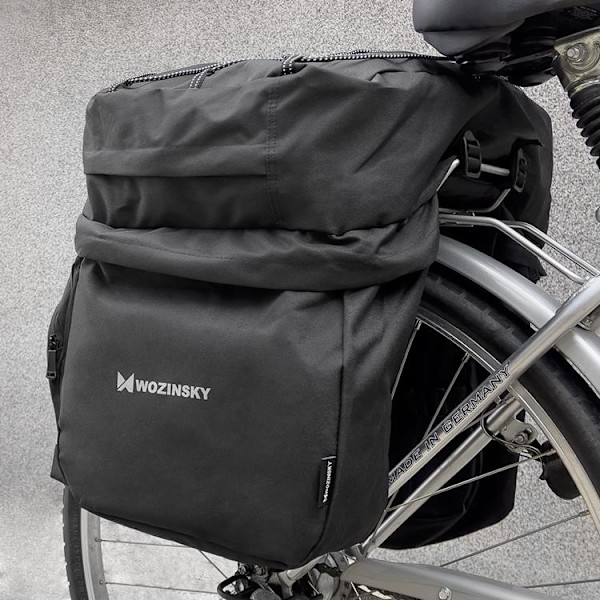 Wozinsky Cykel Bagageväska bak med flaskväska och rem 60L