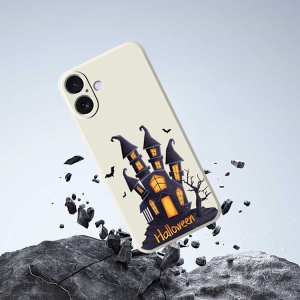 Mobilskal till iPhone 17 med Halloween Castle Pattern TPU - Grön Grön