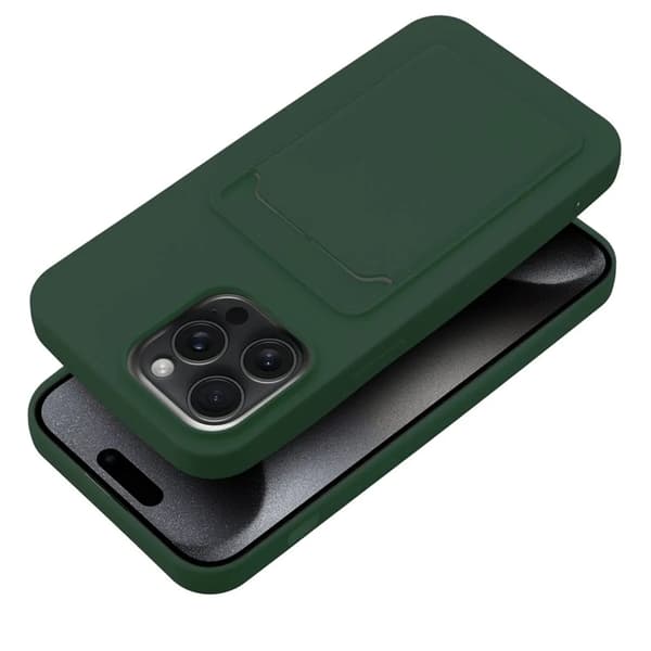 iPhone 15 Pro Max -puhelinkotelo korttipidikkeellä - Vihreä Grön