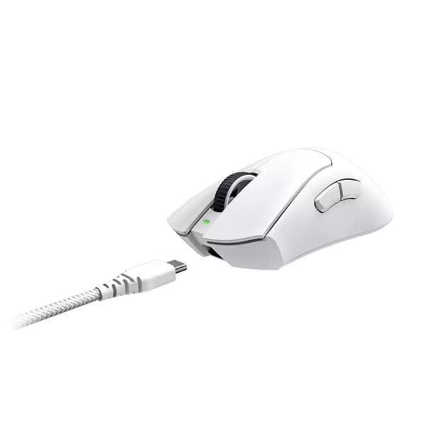 Razer DeathAdder V3 Pro Gaming Mus - Vit Vit