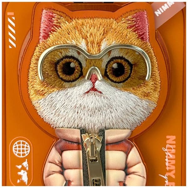 Nimmy Mobilskal till iPhone 17 Pro Max MagSafe Pendant Cool&Cute 2.0 Cat Orange Orange