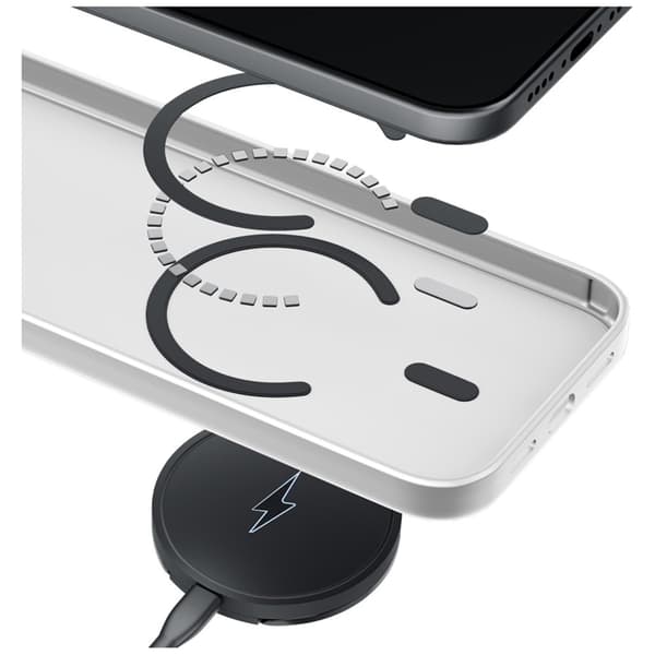 3MK Mobilskal För iPhone 17 Magsafe Smoke - Vit Vit