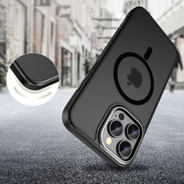 Tech-Protect Mobilskal till iPhone 16 Pro Magsafe Magedge - Gunmetal Svart