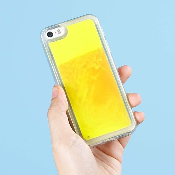 Liquid Neon Sand cover til iPhone 5/5s/SE - Orange Orange