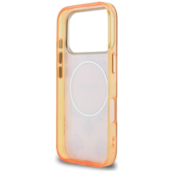 Guess Mobilskal För iPhone 17 Pro MagSafe IML Peony Dot - Orange Orange