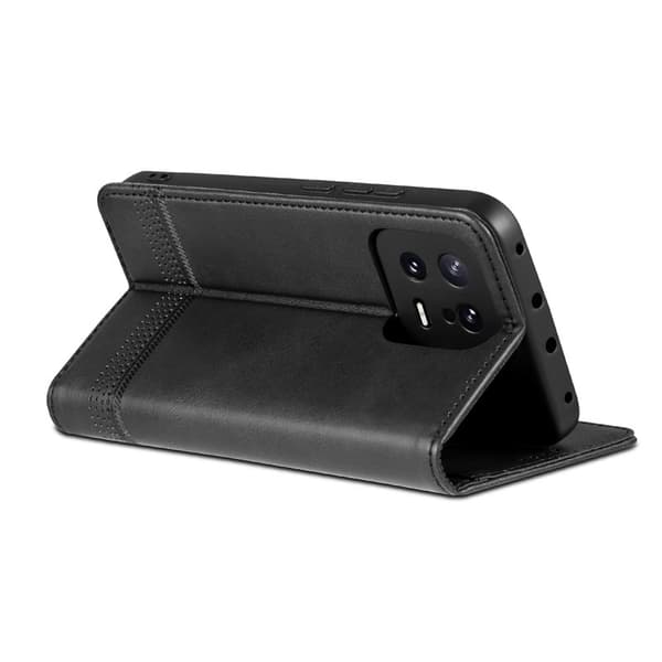 AZNS Xiaomi 13 5G Flip Plånboksfodral Konstläder - Svart