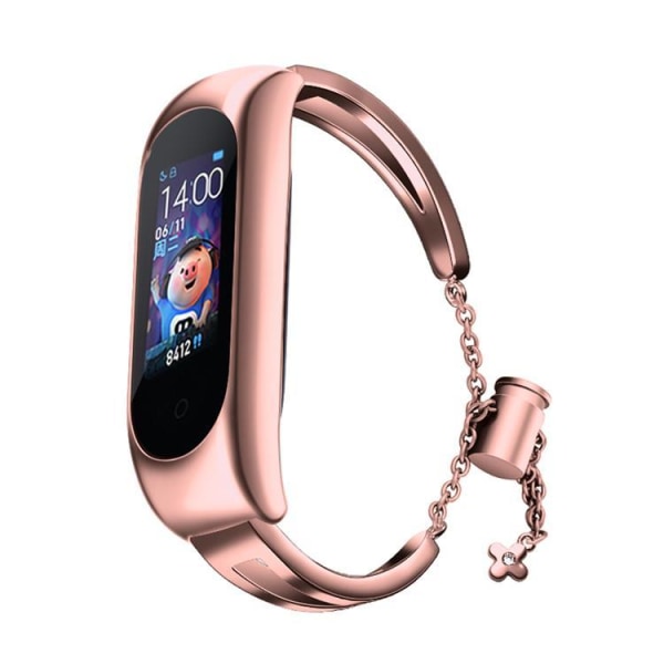 Metaludskiftningsarmbånd til Xiaomi Mi Band 6/5/4/3 - Pink Pink