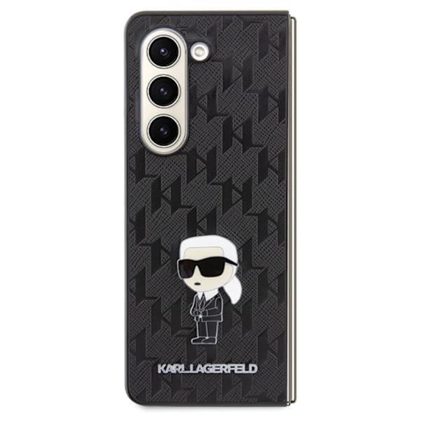 Karl Lagerfeld Galaxy Z Fold 5 Mobilskal Monogram Ikonik Pin Svart