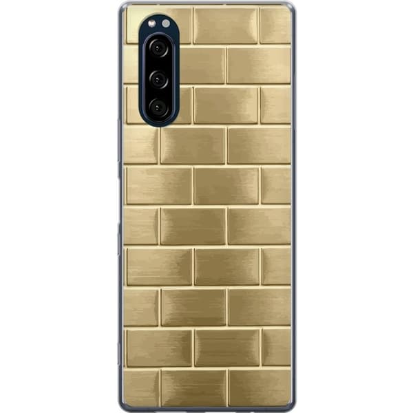 Mobilskal till Sony Xperia 5 med Gyllene Murstenar