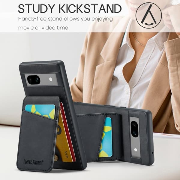 FIERRE SHANN Google Pixel 7 5G Fodral PU+TPU - Svart