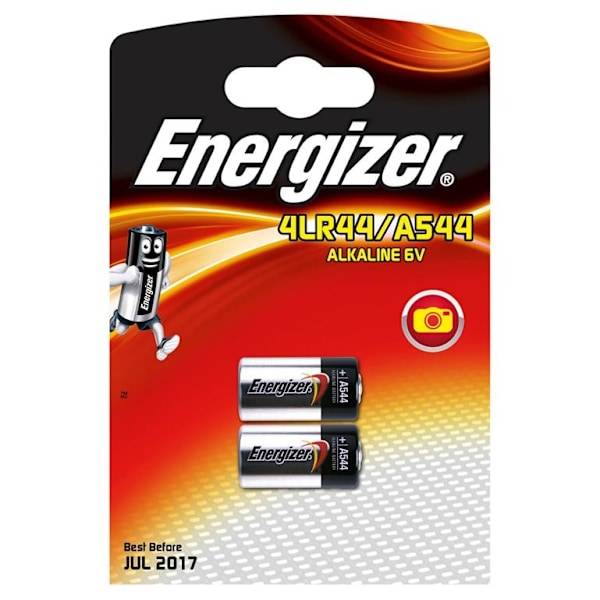 ENERGIZER Batteri 4LR44/A544 Alkaline 2-pack