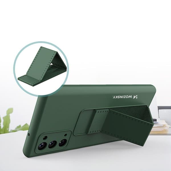 Wozinsky Kickstand Silikonikuori Samsung Galaxy Note 20 - Sininen Blå