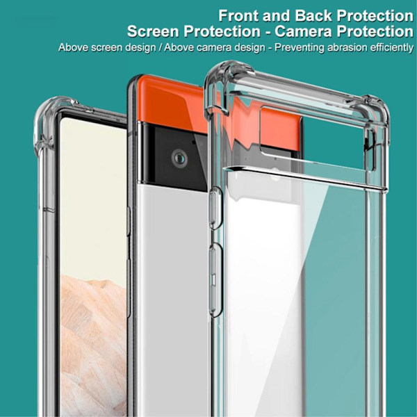 IMAK Flexible Cover + Screen Protector Google Pixel 6 - Gennemsigtig