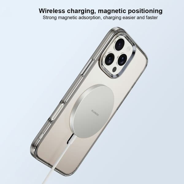 XUNDD Mobilskal till iPhone 16 Pro MagSafe TPU+Acrylic Transparent
