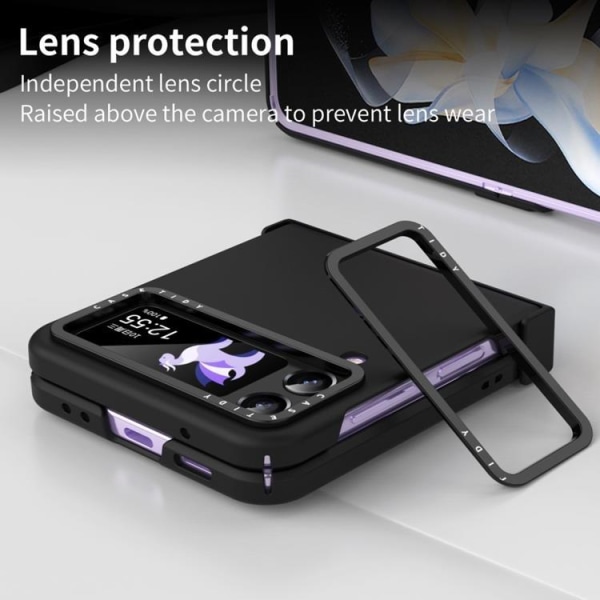Galaxy Z Flip 4 Skal Lens Hinge Folding - Svart