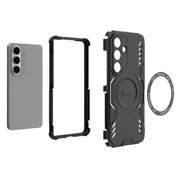 Mobilskal till Samsung Galaxy S26/S26 Pro Magnetiskt Butterfly Armor PC TPU Blå