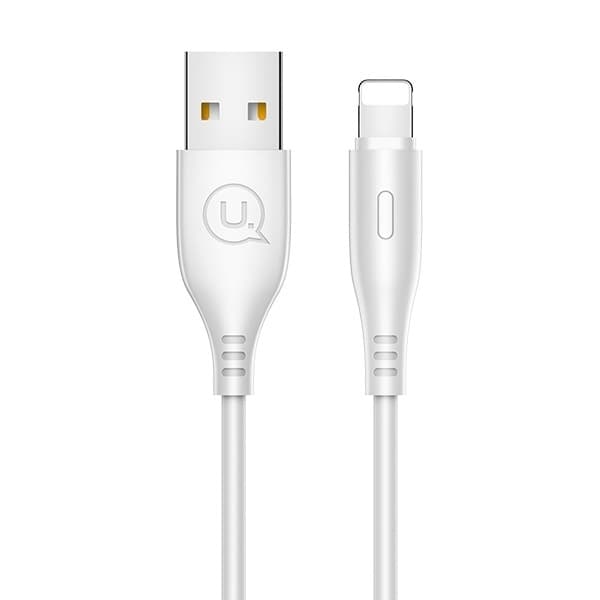 USAMS Kabel U18 lightning 2A Snabbladdning 1m vit SJ266USB02