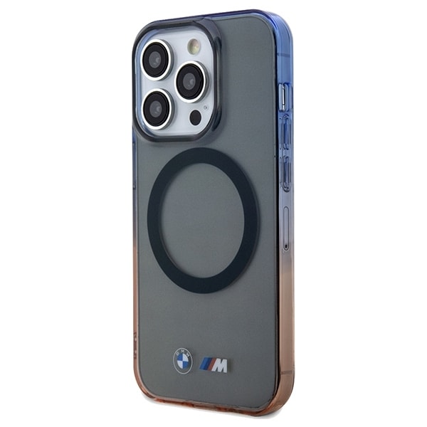 BMW telefontaske til iPhone 15 Pro Max MagSafe Gradient kofanger - Grå