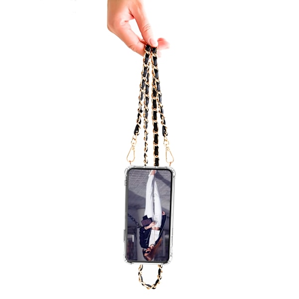 Boom iPhone 6 Plus skal med mobilhalsband- Chain Black Svart