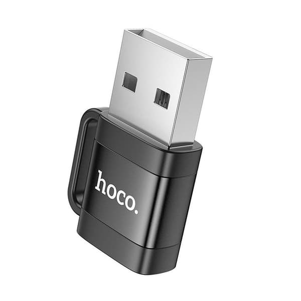 Hoco Adapter OTG USB-A Till USB-C 3A UA31D - Svart Svart