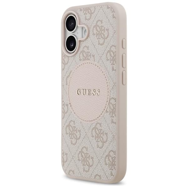 Guess Mobilskal till iPhone 17 MagSafe 4G Circle Classic Logo - Rosa Rosa