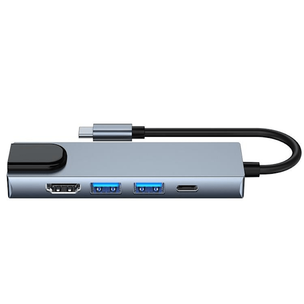 Tech-Protect V3-Hub Adapter 5in1 - Grå grå