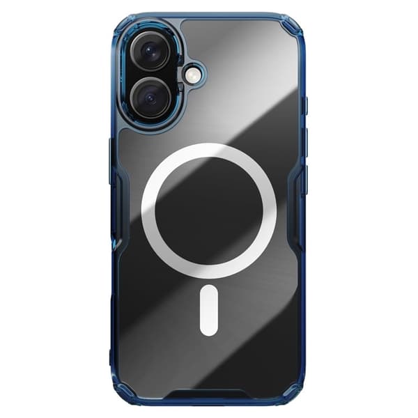 NILLKIN Pro Series Mobilskal till iPhone 16 Plus MagSafe TPU+PC Blå