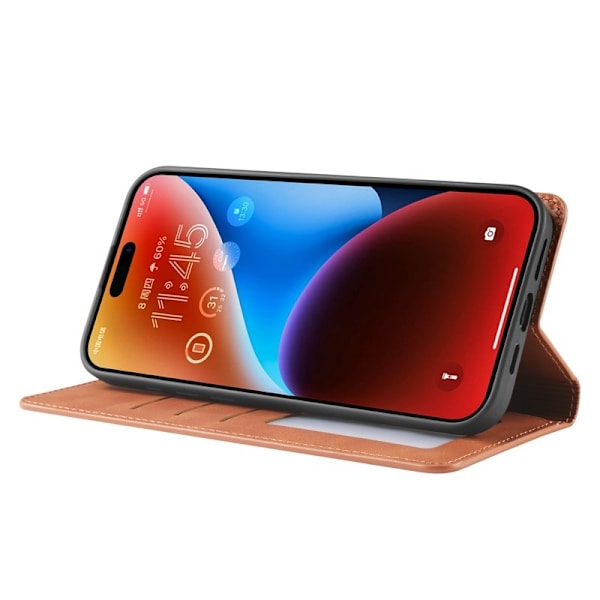 FORWENW iPhone 17 Plånboksfodral Konstläder - Brun