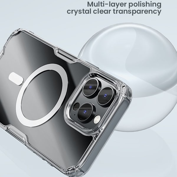 NILLKIN Pro Series Mobilskal till iPhone 16 Pro MagSafe Transparent