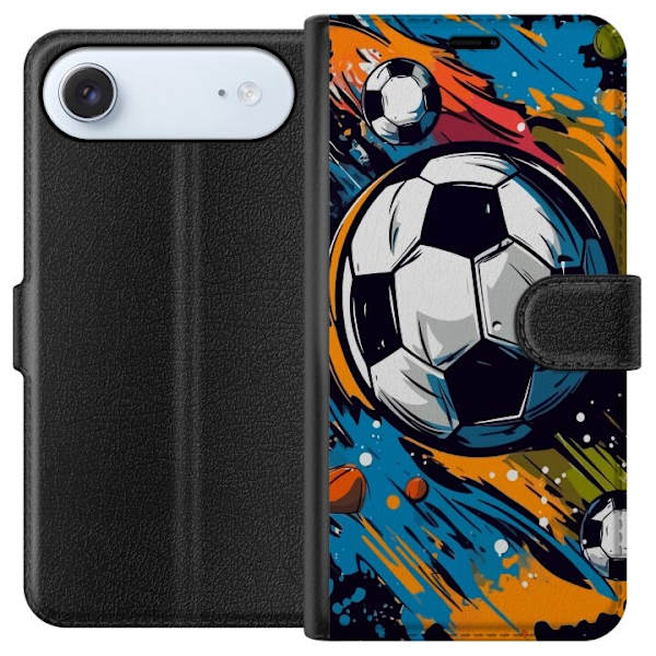 Plånboksfodral till Apple iPhone 17 Air med Fotbollar