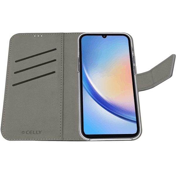Celly Galaxy A35 5G Pung Etui Wally - Sort Black