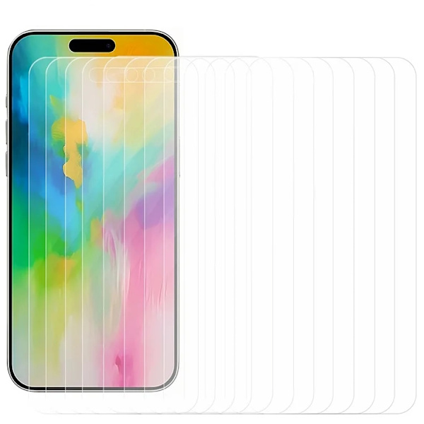 [10-Pack] iPhone 16 Pro Härdat Glas Skärmskydd - Transparent Transparent