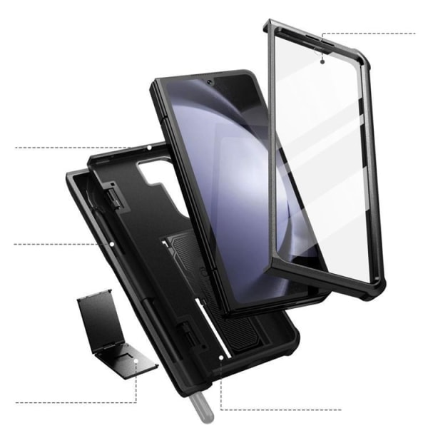 Tech-Protect Galaxy Z Fold 5 Mobilskal Kevlar Pro - Svart