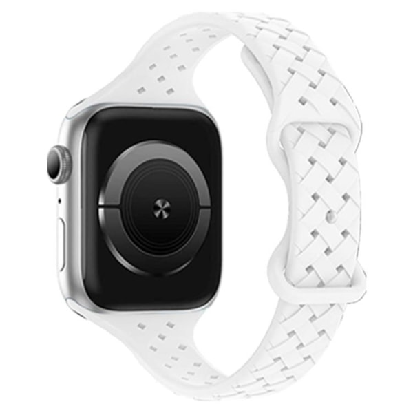 Apple Watch 7/8/SE/Ultra (38/40/41mm) ArmBand Weave - Vit