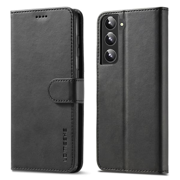 LC.IMEEKE Samsung Galaxy S21 Plånboksfodral Konstläder - Svart