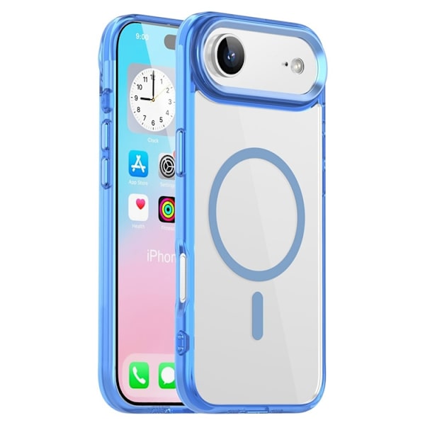 Mobilskal till iPhone Air MagSafe TPU+PC Transparent - Blå Blå