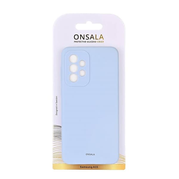 Onsala Telefontaske Silikone Galaxy A33 5G - Lyseblå Blå