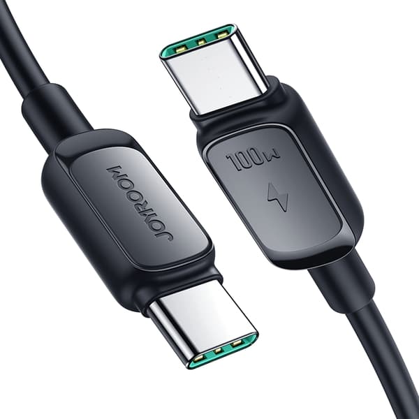 Joyroom USB-C till USB-C-kabel 100W 1,2m - Svart Black