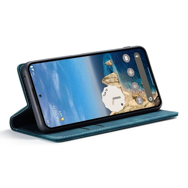 CASEME 013 Series Google Pixel 10 Pro Plånboksfodral Konstläder Blå