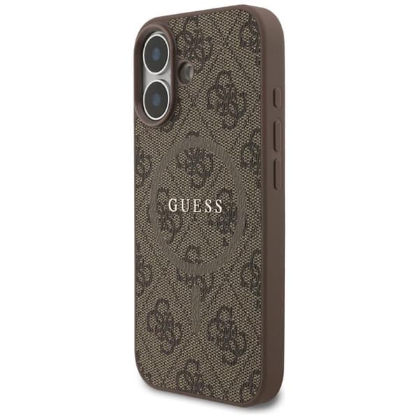 Guess telefontaske til iPhone 17 MagSafe 4G Ring Classic Logo - Brun Brun