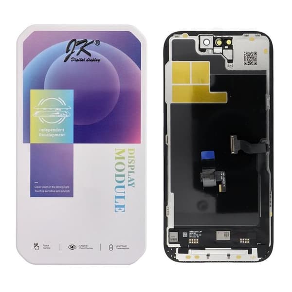 iPhone 14 PRO Skärm med LCD-display JK FullHD Incell Byt IC Svart