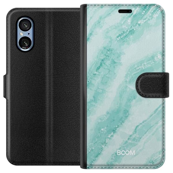 Plånboksfodral till Sony Xperia 5 V med Mint Marble