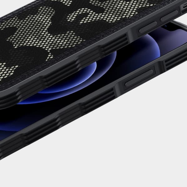 Nillkin Camouflage Hybridskal iPhone 12 & 12 Pro - Svart Black
