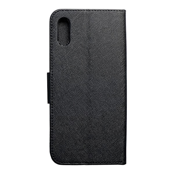 Redmi 9A/9AT Plånboksfodral Fancy Eco Läder - Svart