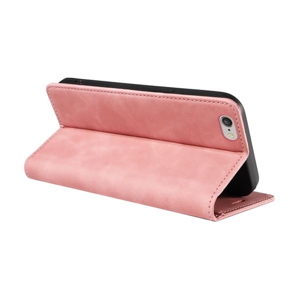 BETOPNICE 003 iPhone 6/7/8 Plus Plånboksfodral TPU+Konstläder - Rosa