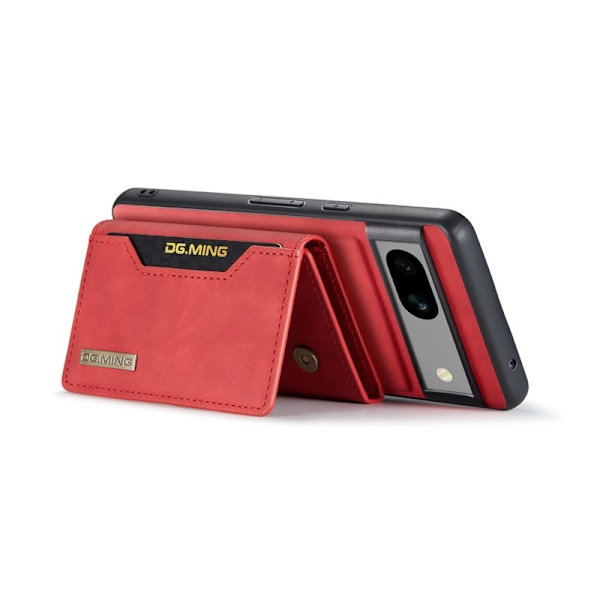 DG.MING M2 Series Google Pixel 8a Plånboksfodral Konstläder Röd