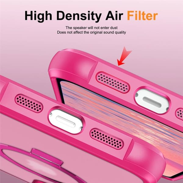 Mobilskal till iPhone 17 MagSafe TPU+PC Kickstand - Rosé - Rosa Rosa